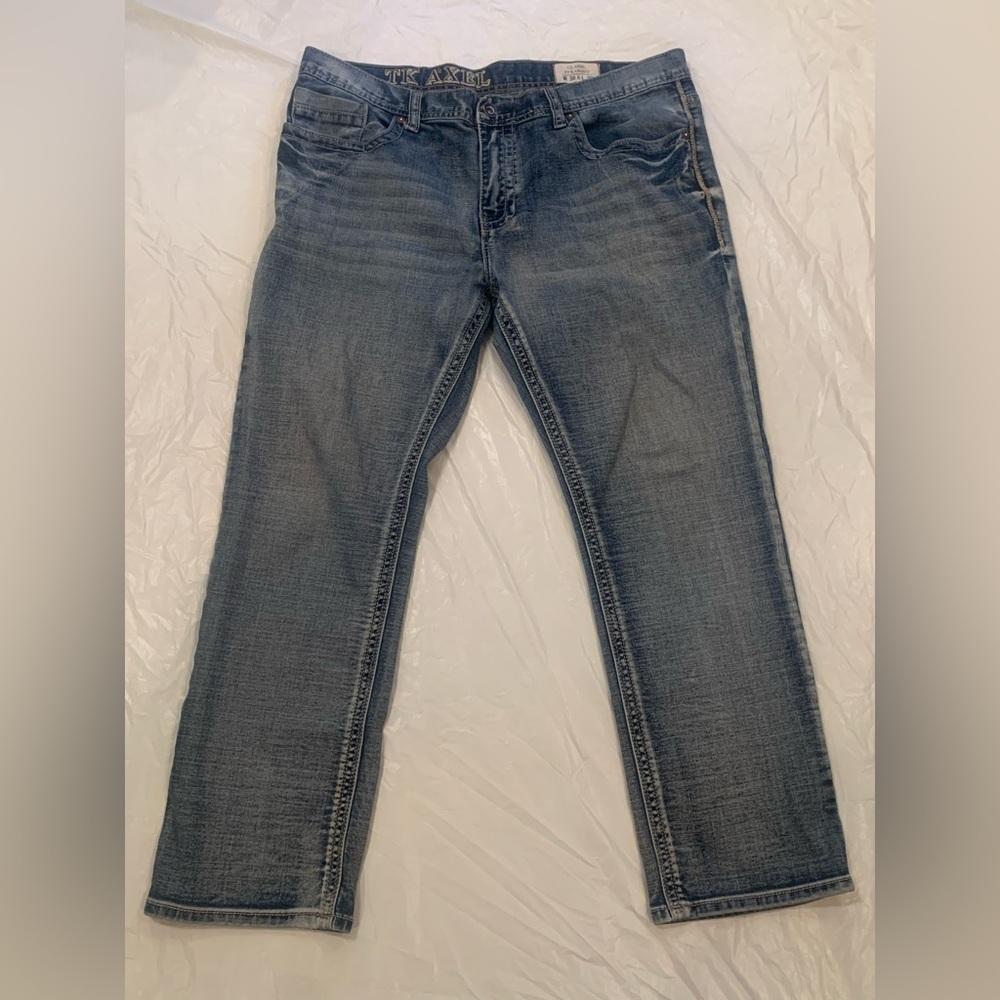 TK Axel Classic Straight Men's Medium Wash Jeans 38x30